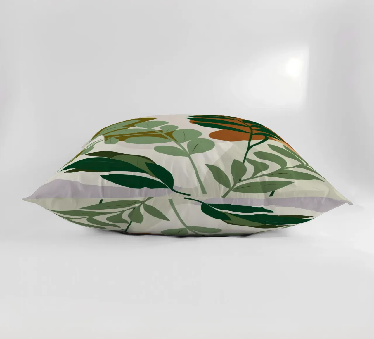Studio botanico verdeggiante cuscino da Trace Brush