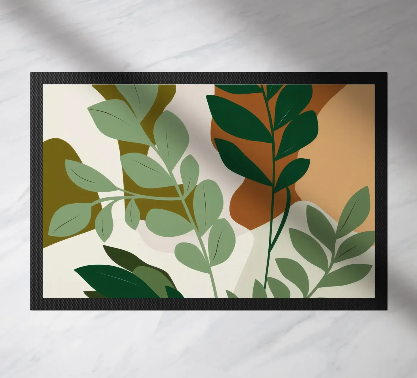 Verdant Botanical Study doormat by Trace Brush