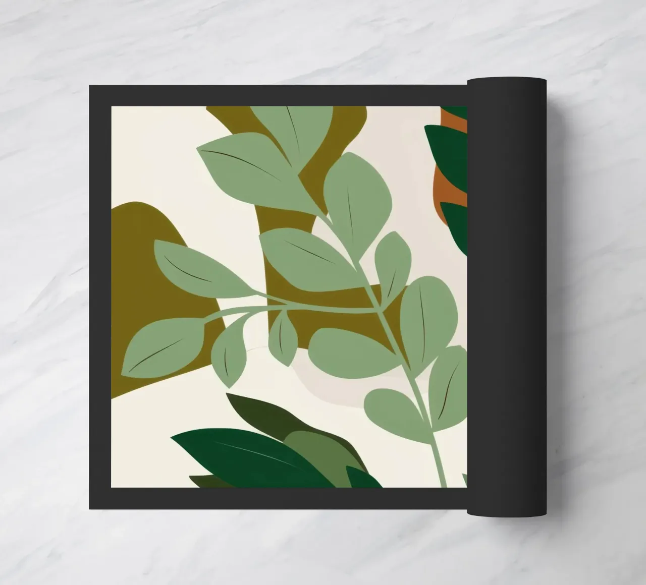 Studio botanico verdeggiante zerbino da Trace Brush