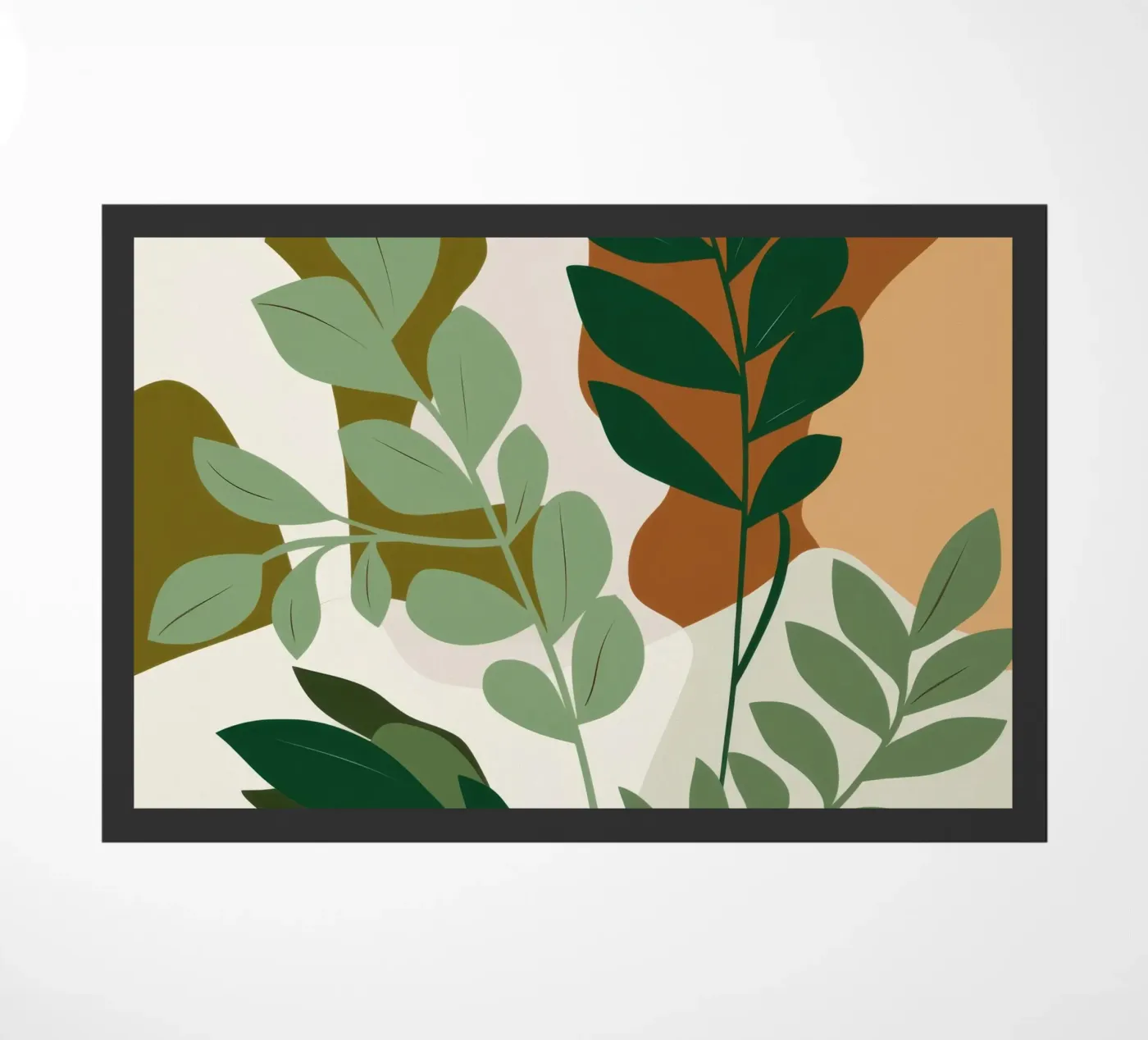 Verdant Botanical Study doormat by Trace Brush