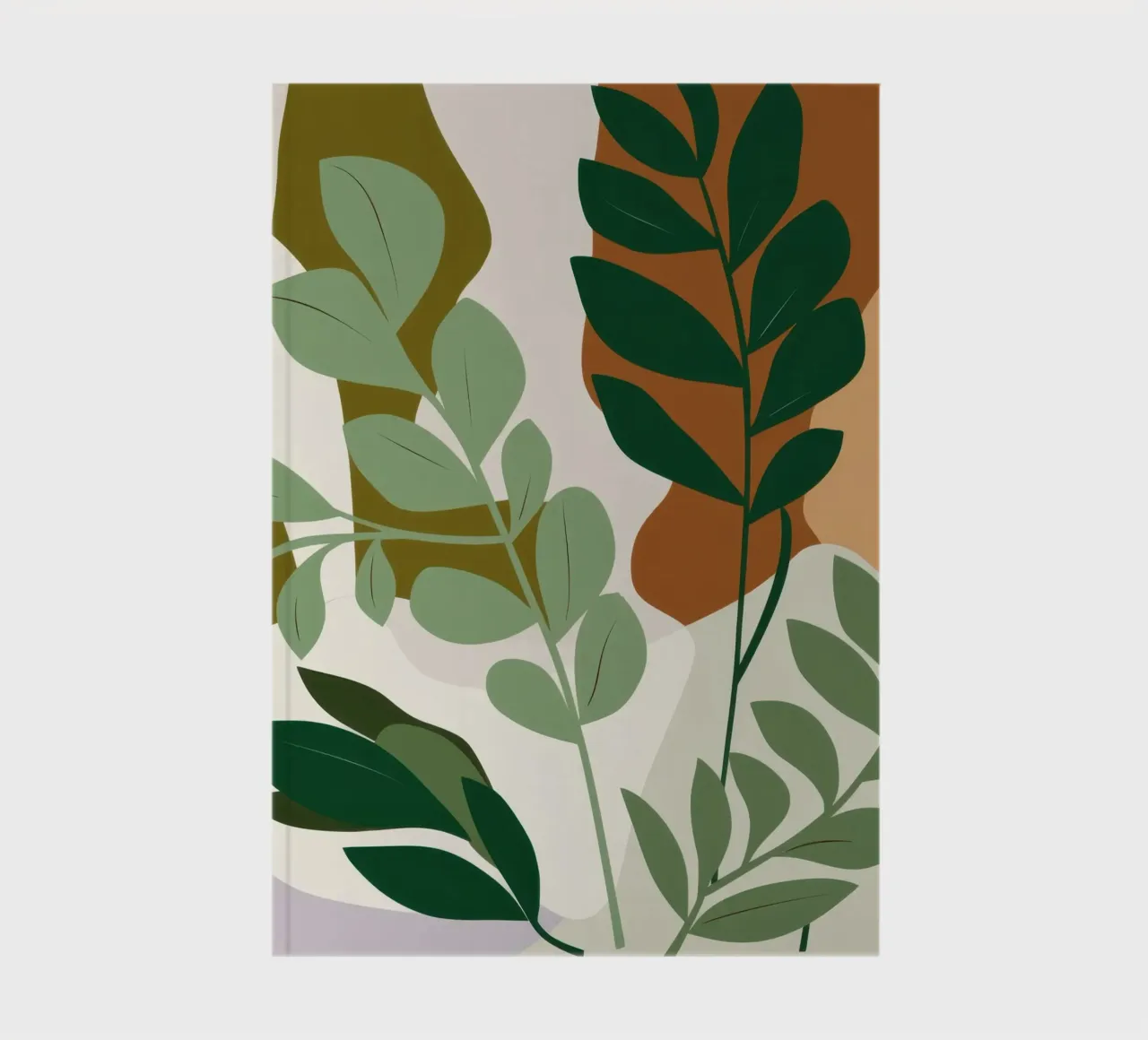 Studio botanico verdeggiante diario da Trace Brush