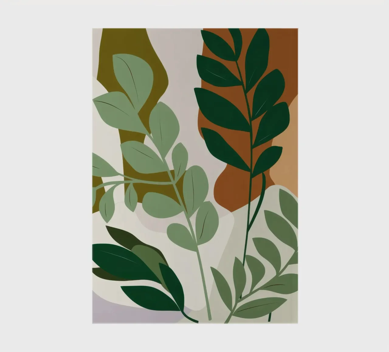 Studio botanico verdeggiante diario da Trace Brush