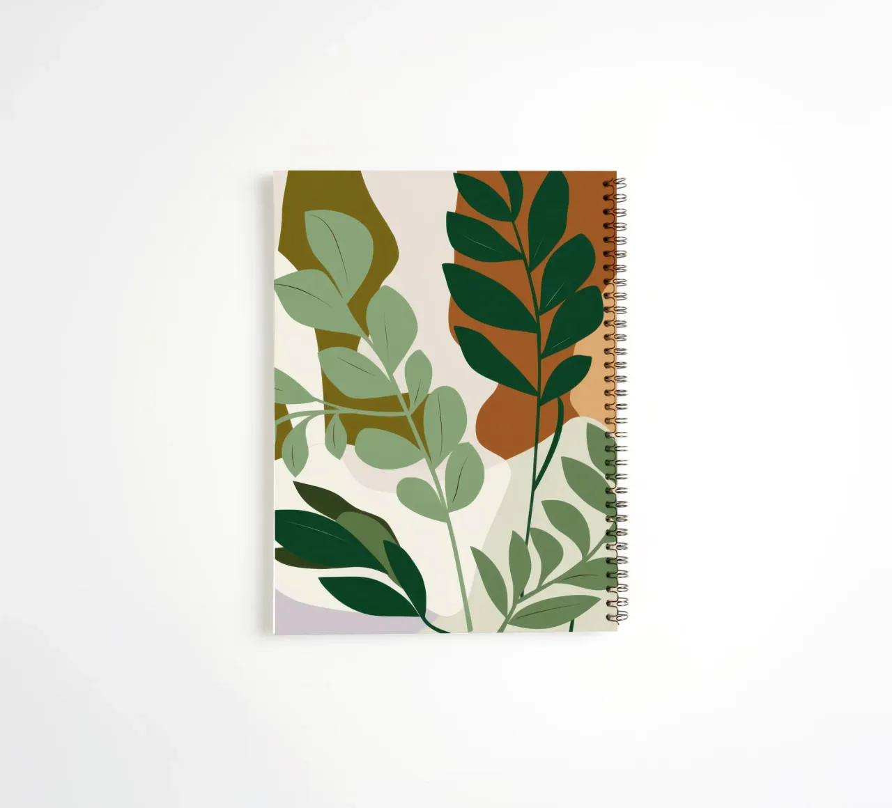 Studio botanico verdeggiante diario ad anelli da Trace Brush