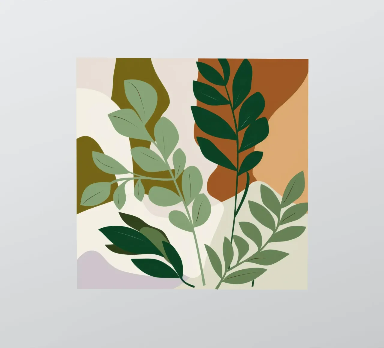 Studio botanico verdeggiante adesivo da Trace Brush