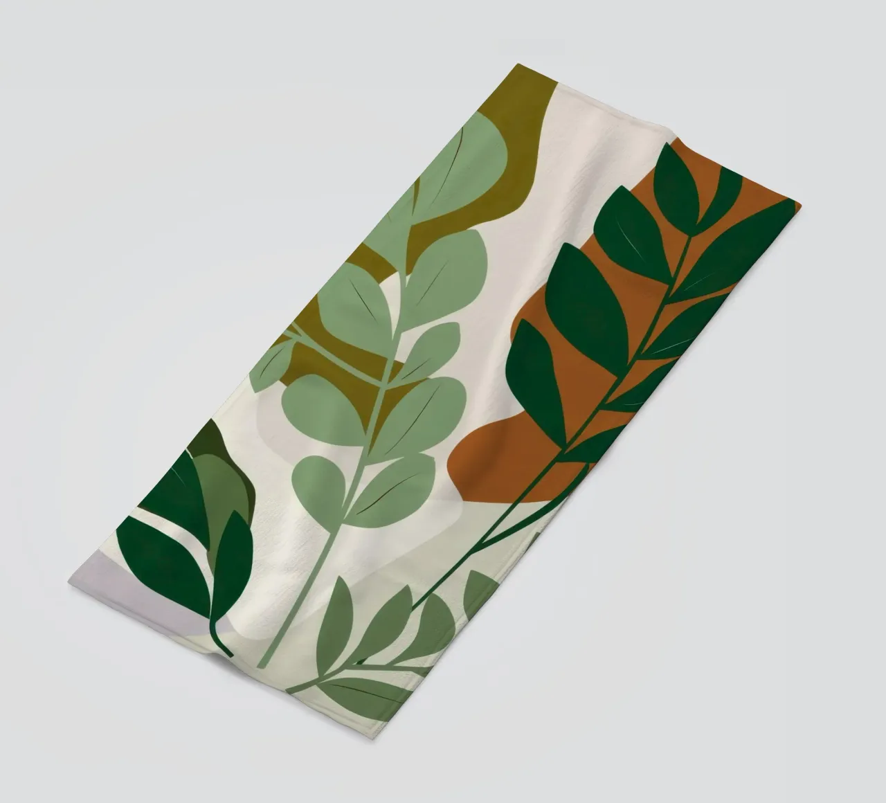 Studio botanico verdeggiante telo mare da Trace Brush