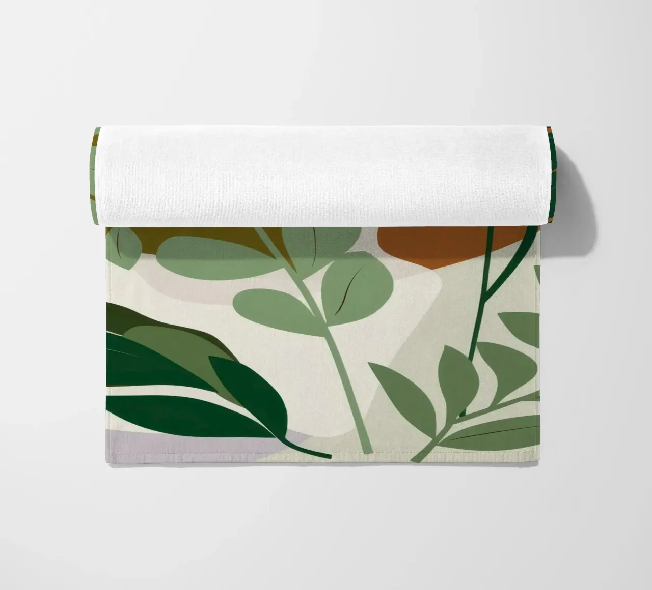 Studio botanico verdeggiante telo mare da Trace Brush