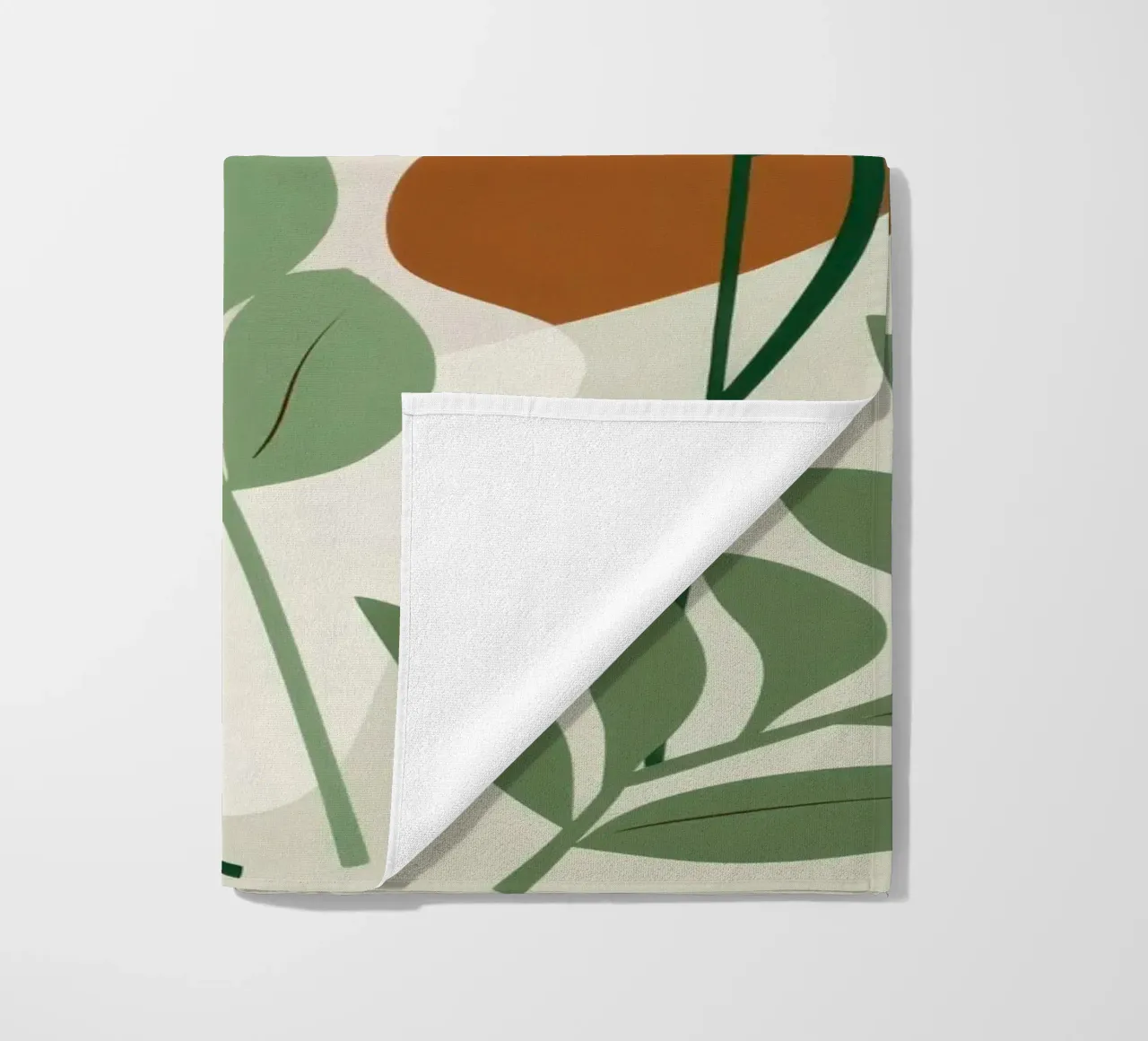 Studio botanico verdeggiante telo mare da Trace Brush