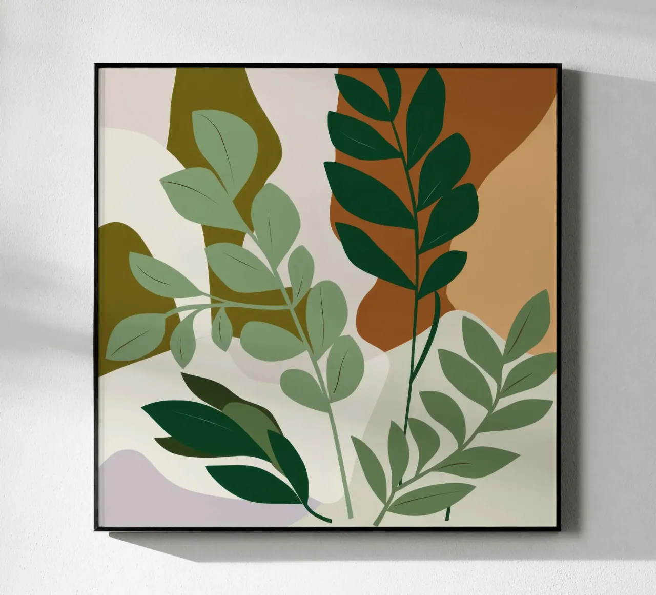 Studio botanico verdeggiante plexiglass da Trace Brush