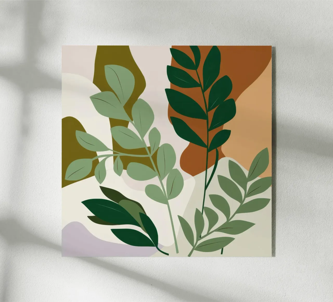 Studio botanico verdeggiante plexiglass da Trace Brush