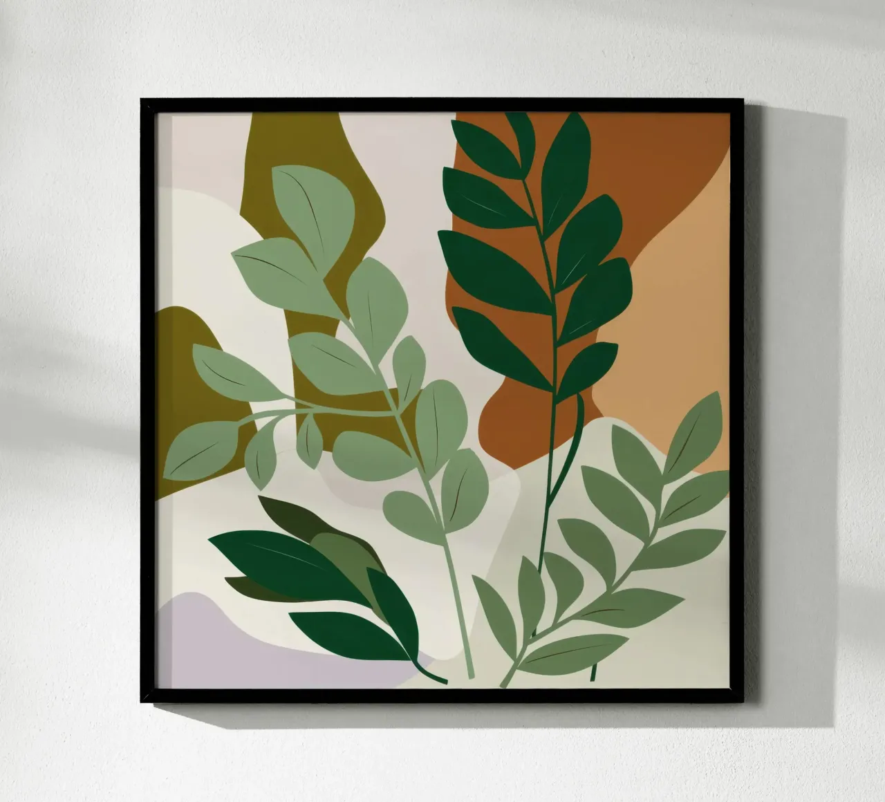 Studio botanico verdeggiante poster da Trace Brush