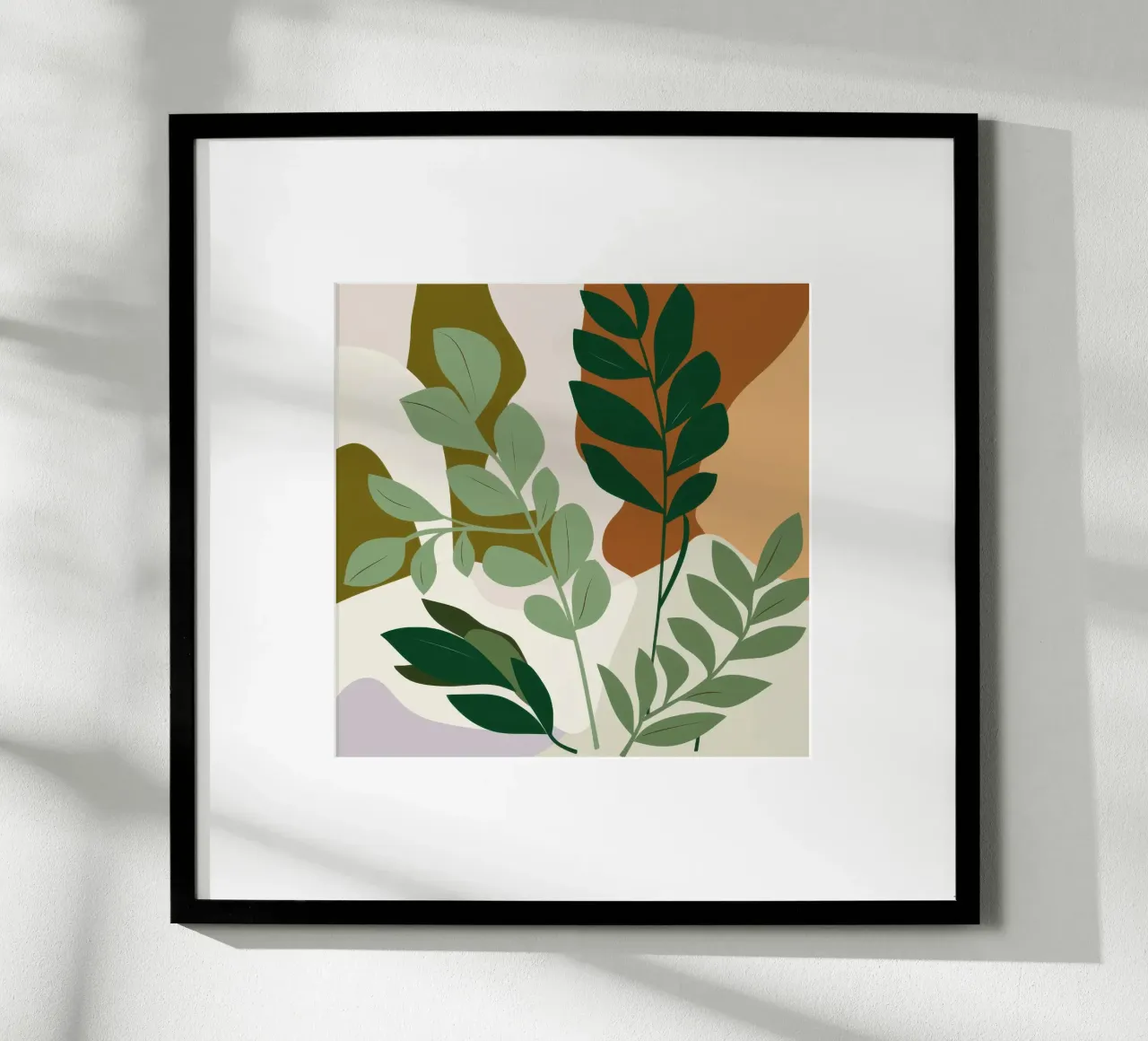 Studio botanico verdeggiante poster da Trace Brush