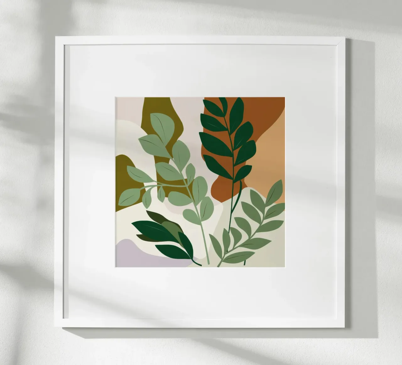 Studio botanico verdeggiante poster da Trace Brush