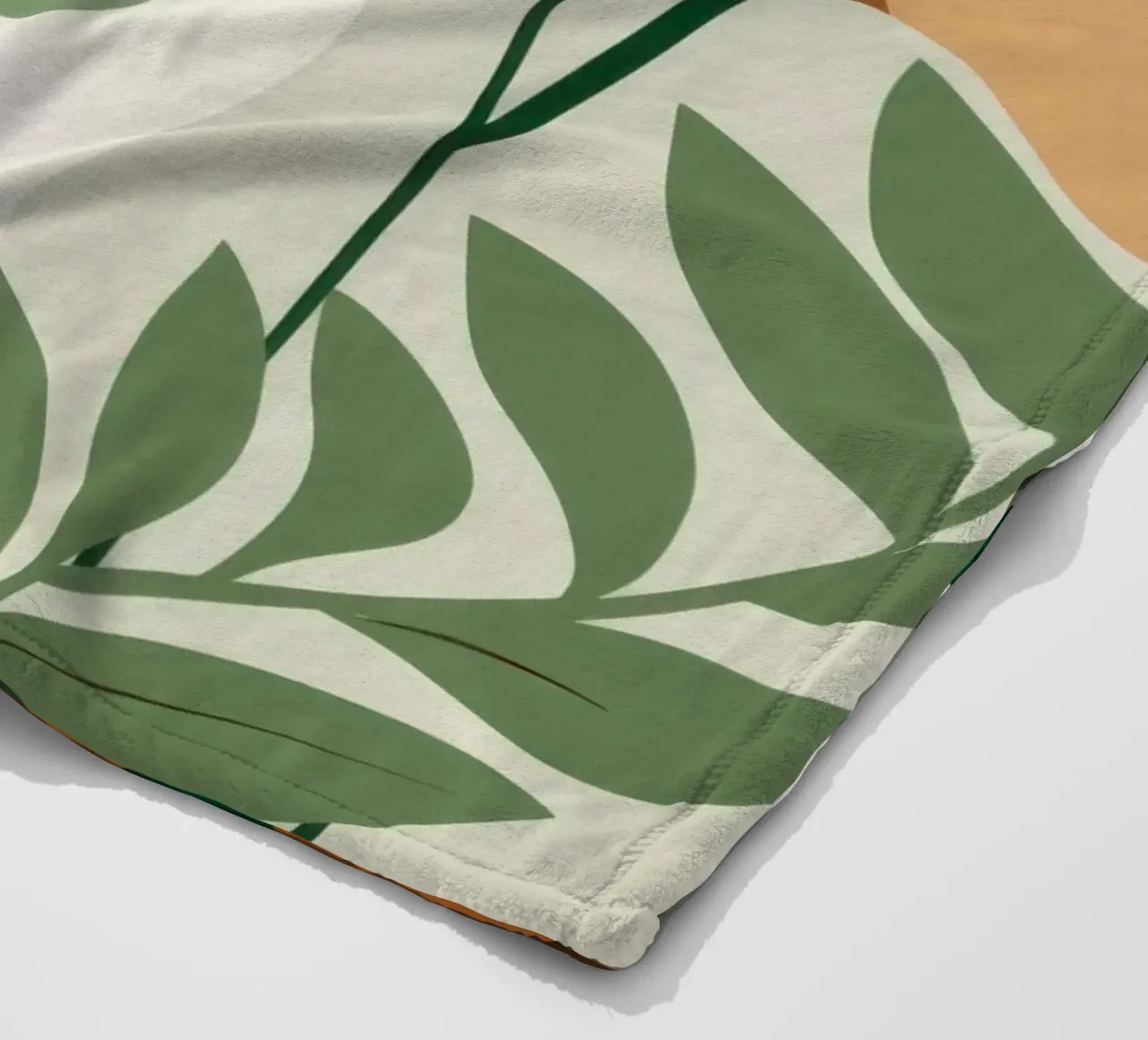 Studio botanico verdeggiante coperta in pile da Trace Brush