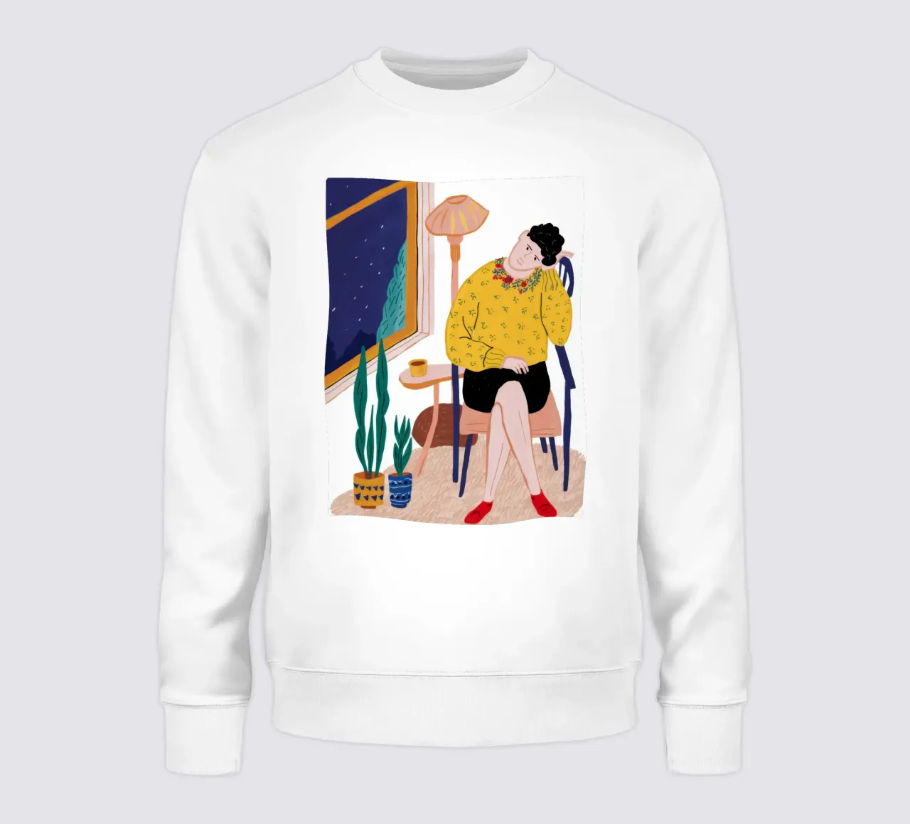 Ventana nocturna Soledad sudadera de Thistle Bloom