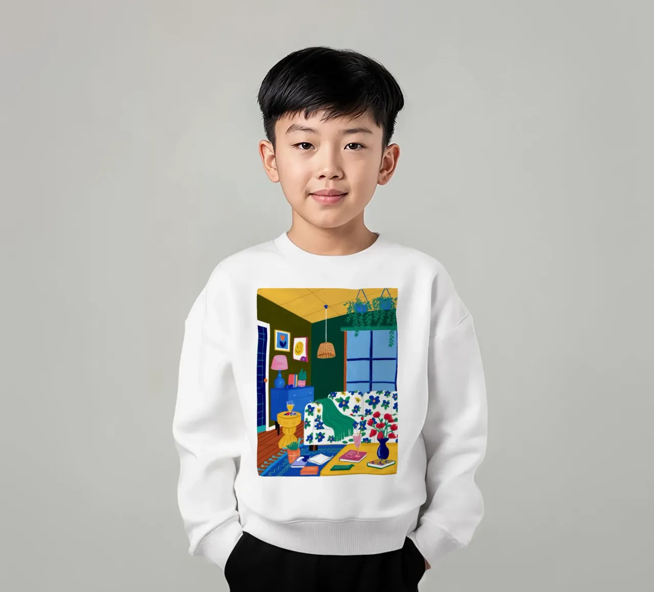 Lecture nocturne confortable sweat enfant de Obs Canvas