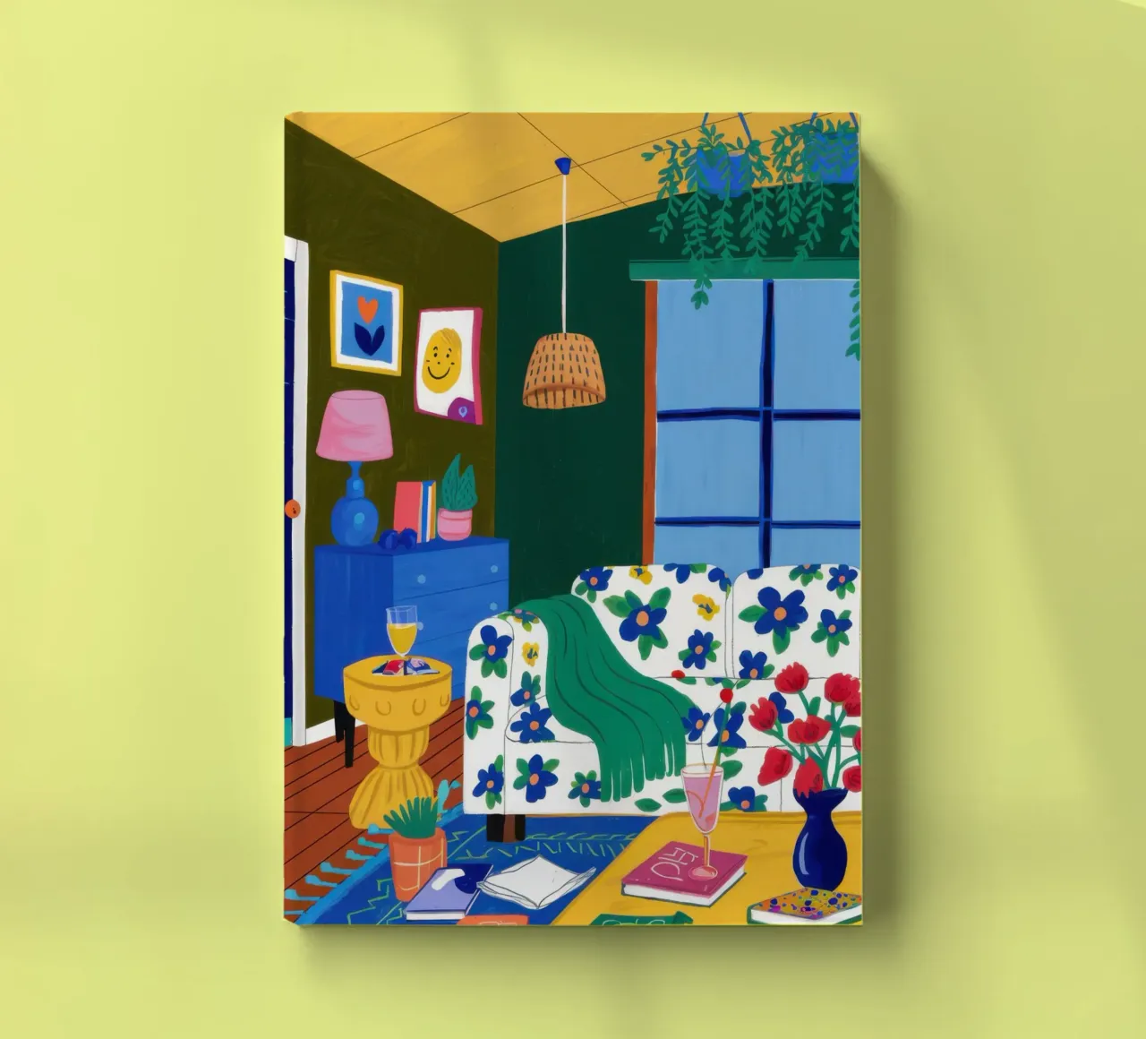 Gemütliche Lesenacht Notizbuch von Obs Canvas