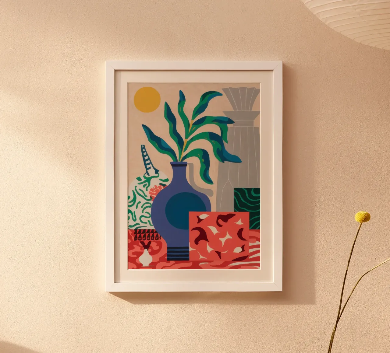 Giungla interna vibrante poster con telaio in plastica da Irish Strokes