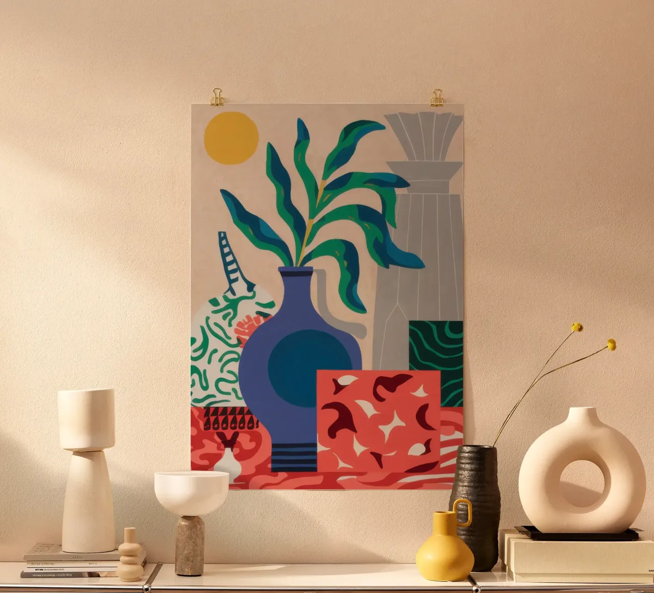 Giungla interna vibrante poster con telaio in plastica da Irish Strokes
