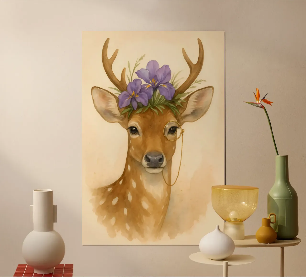 Iris Grace: The Woodland Aristocrat poster by Graceful Desine