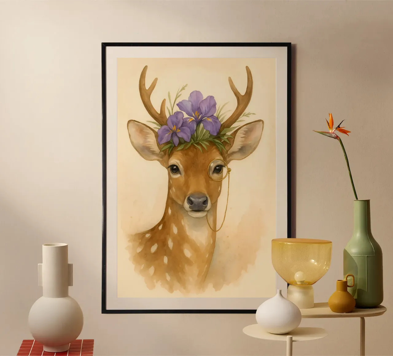 Iris Grace: The Woodland Aristocrat poster by Graceful Desine