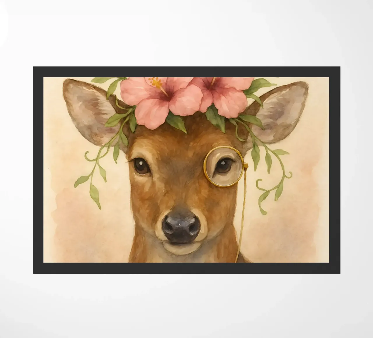 Blossomed Grace: The Regal Stag doormat by Graceful Desine