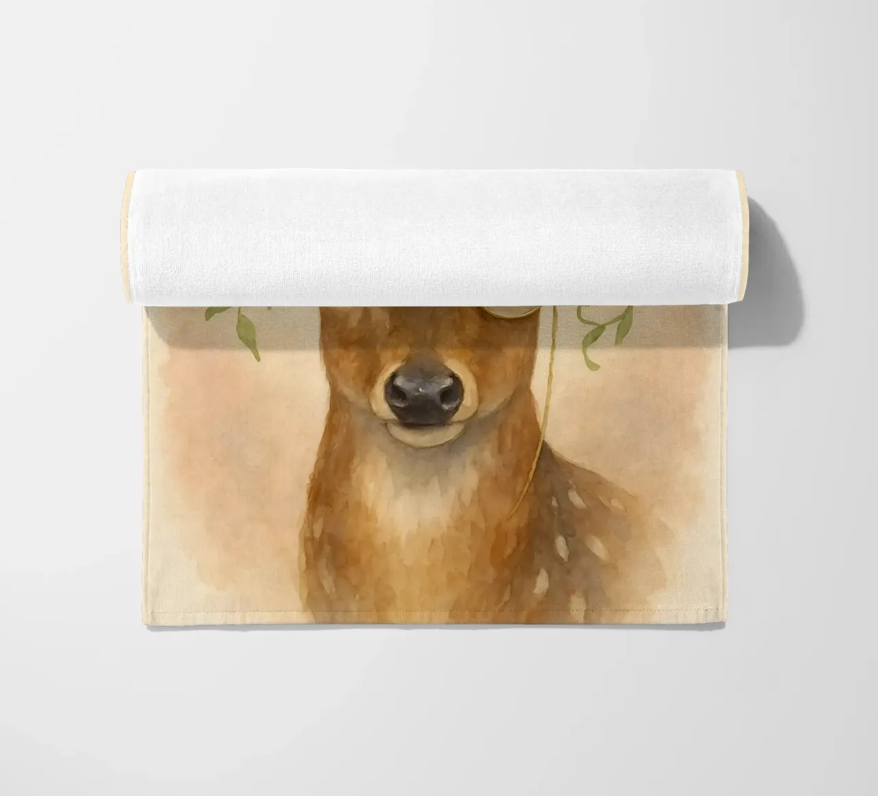 Blossomed Grace: The Regal Stag beach towel by Graceful Desine