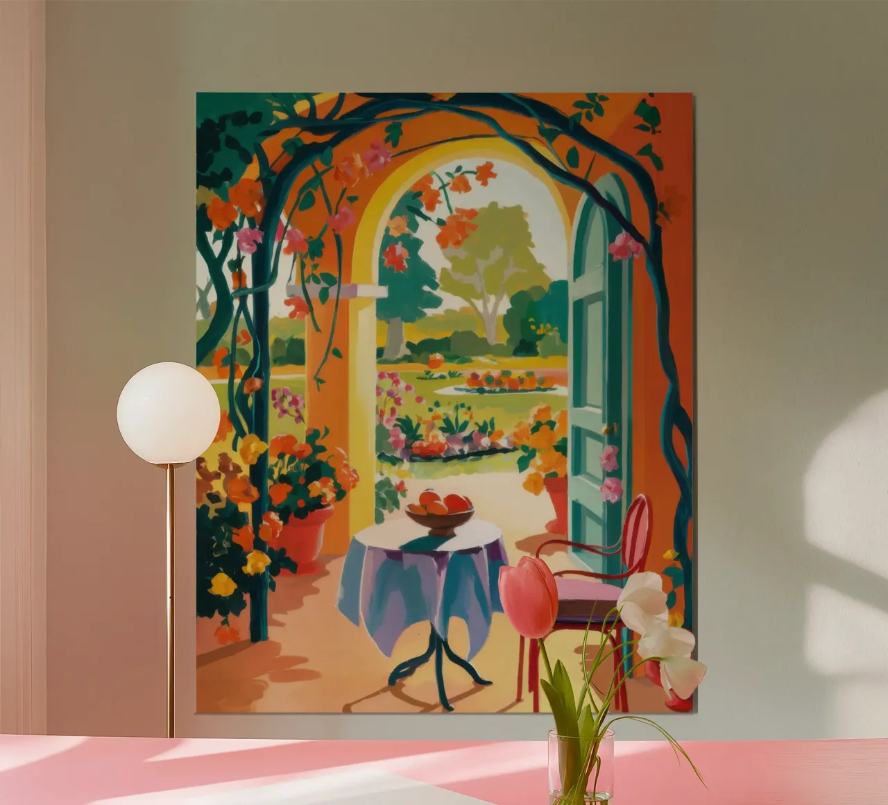Rifornimento del giardino ad arco poster con telaio in alluminio da Luna Aura