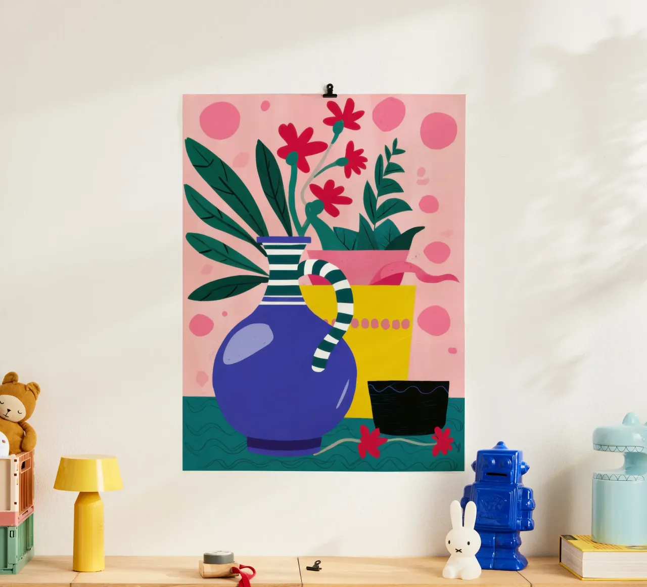 Bodegón con jarrón de colores hahnemühle de Selene Shade