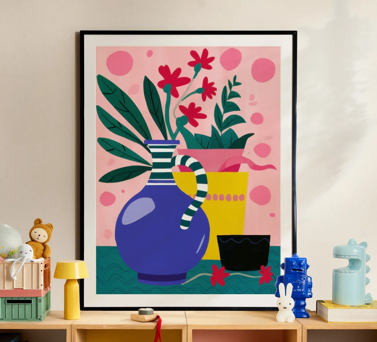 Bodegón con jarrón de colores hahnemühle de Selene Shade