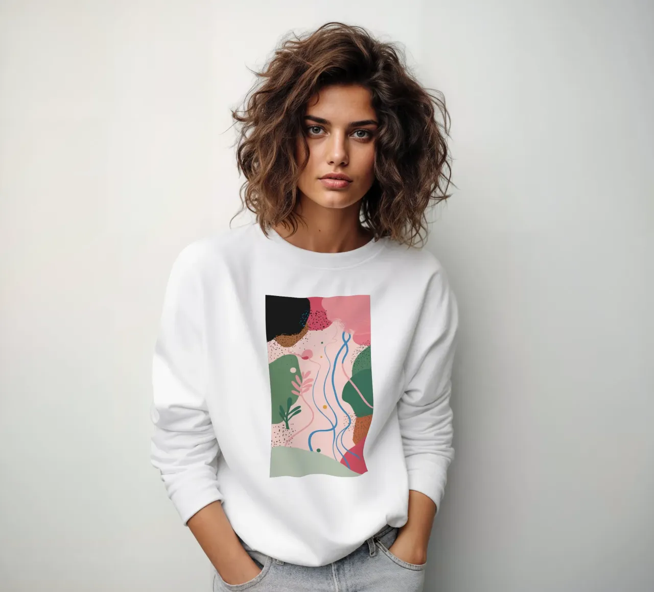 Forme astratte delicate felpa da Thistle Bloom