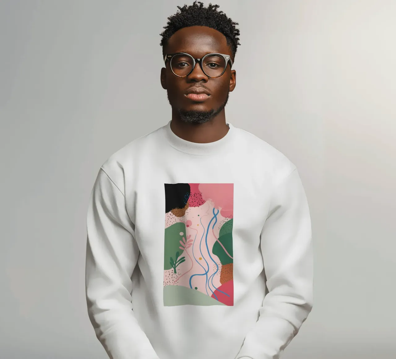 Forme astratte delicate felpa da Thistle Bloom