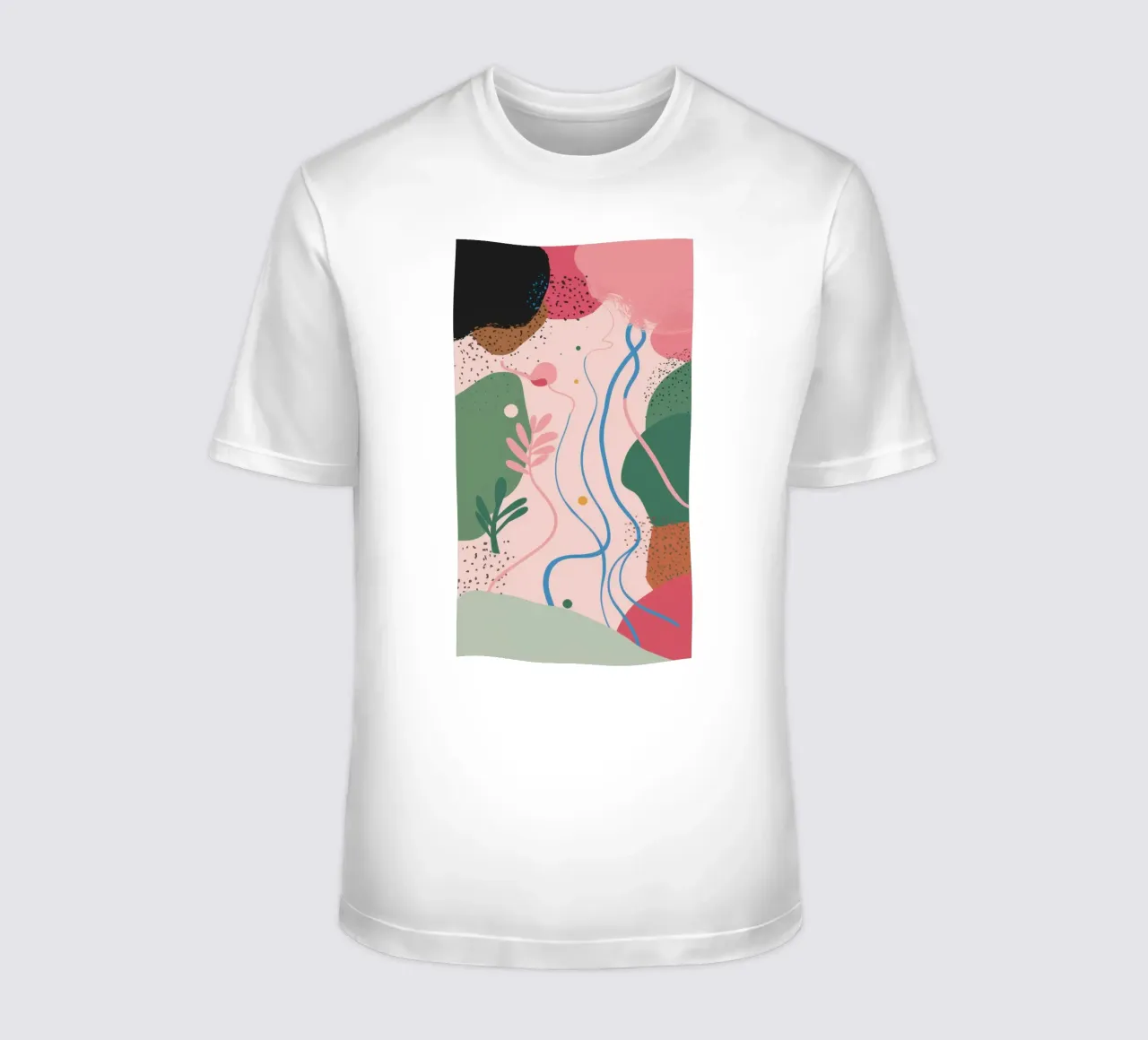 Forme astratte delicate t-shirt da Thistle Bloom