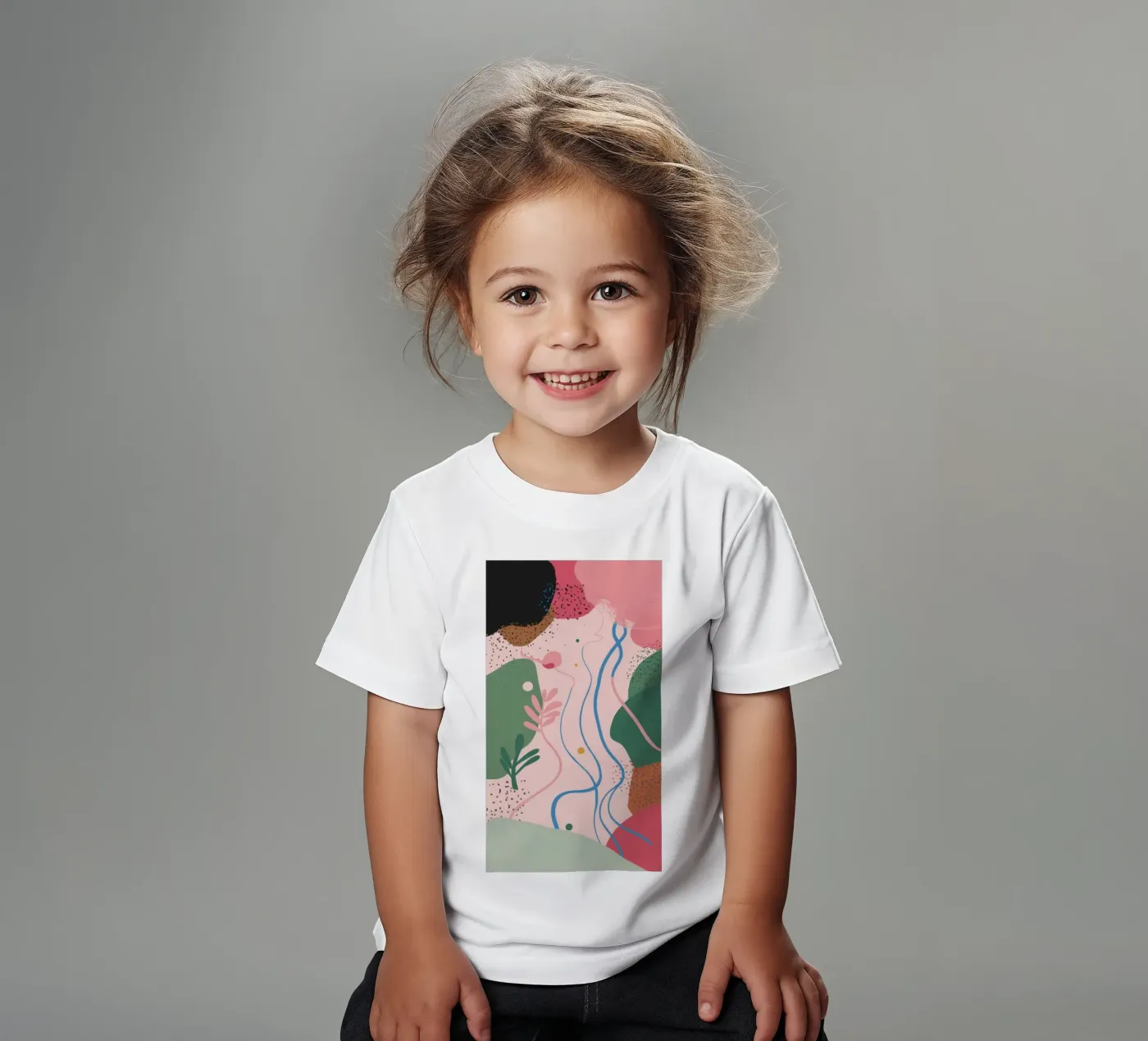 Forme astratte delicate t-shirt bambini da Thistle Bloom