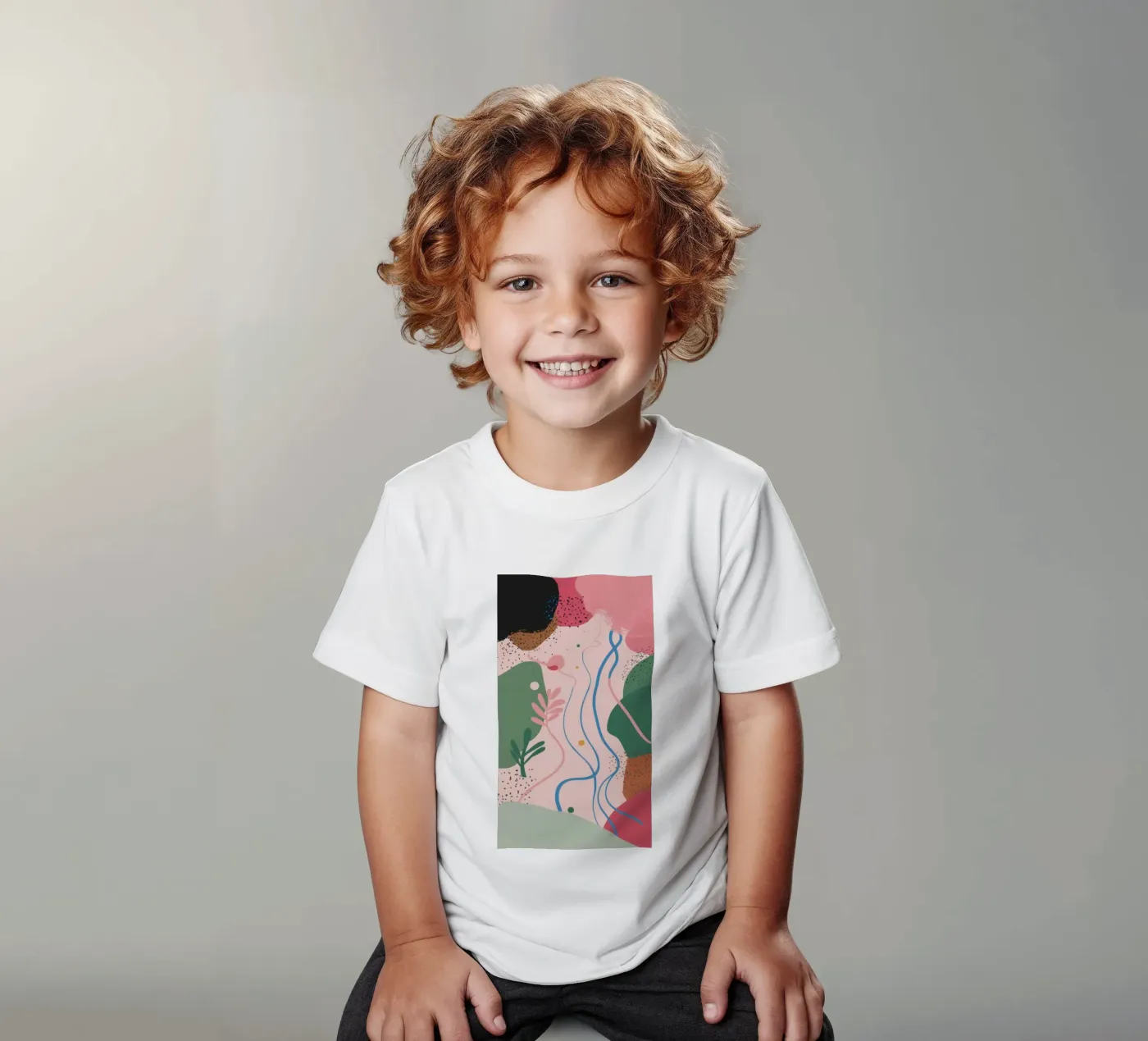 Forme astratte delicate t-shirt bambini da Thistle Bloom