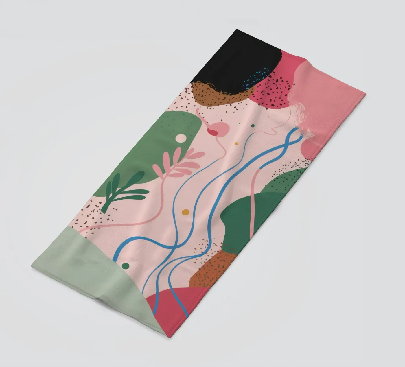 Forme astratte delicate telo mare da Thistle Bloom