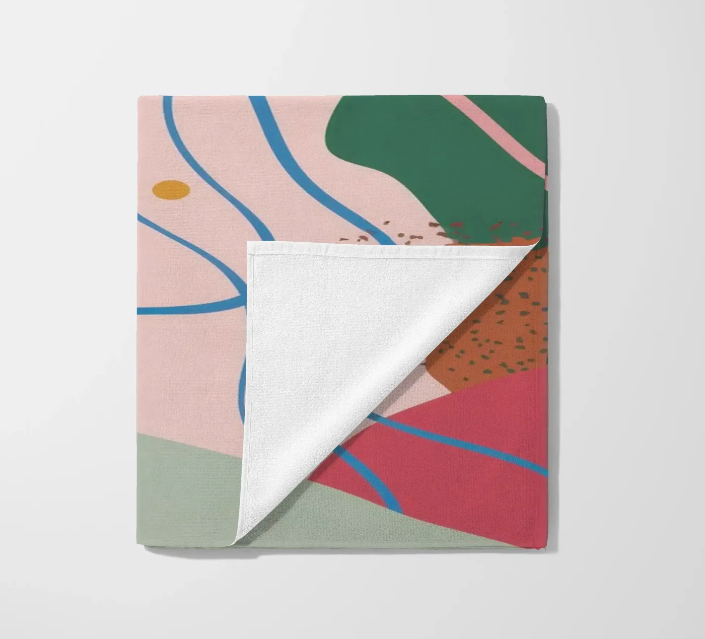 Forme astratte delicate telo mare da Thistle Bloom