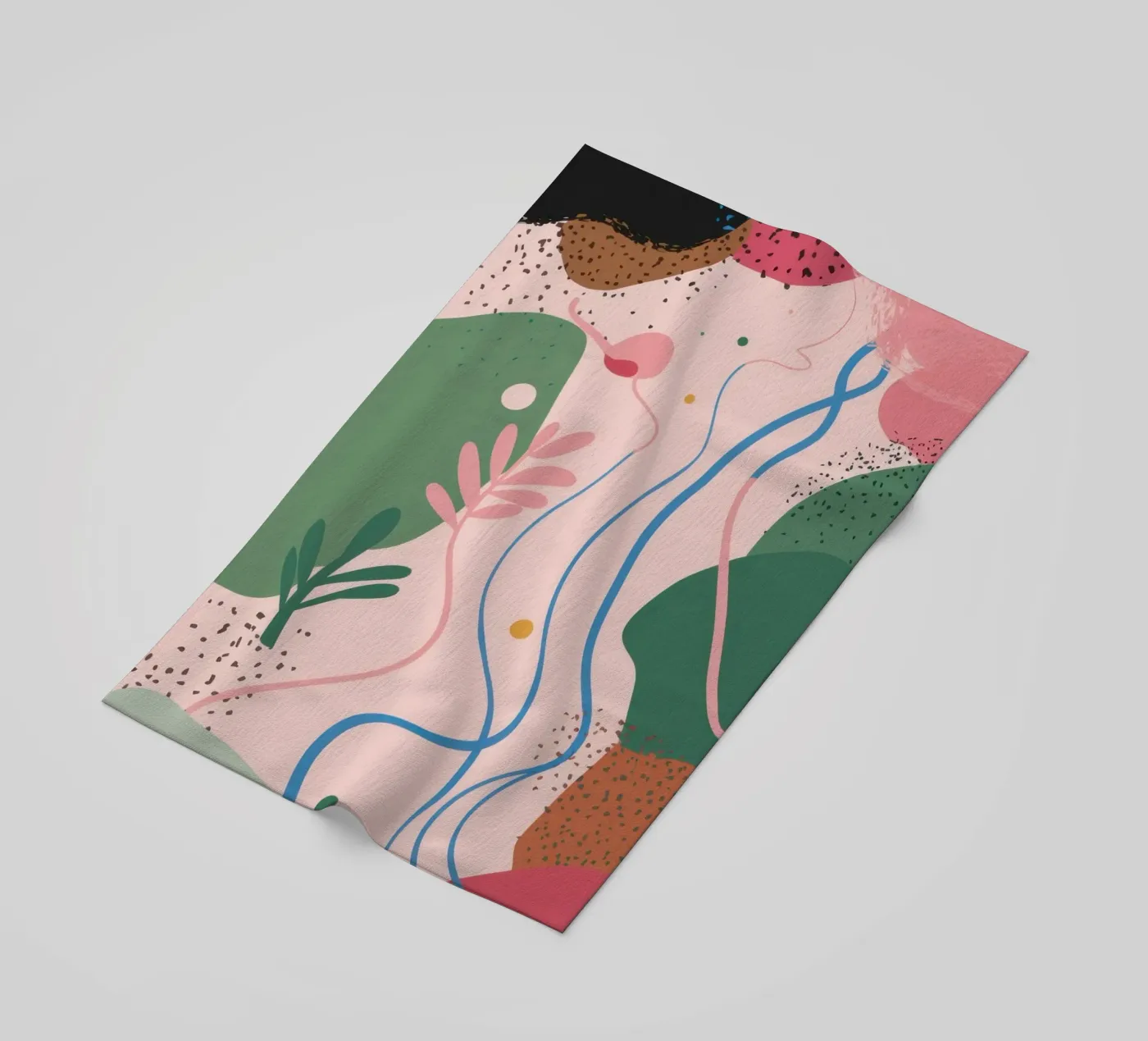 Forme astratte delicate telo mare da Thistle Bloom