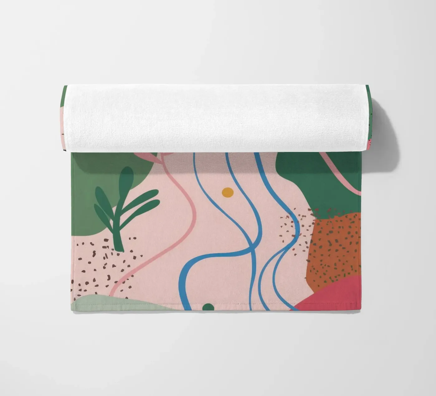 Forme astratte delicate telo mare da Thistle Bloom