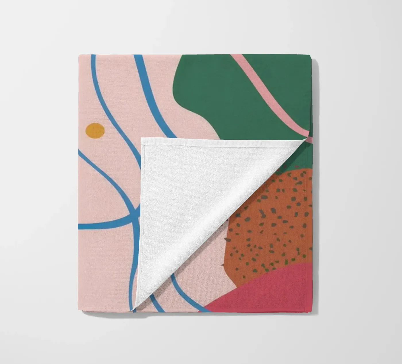 Forme astratte delicate telo mare da Thistle Bloom