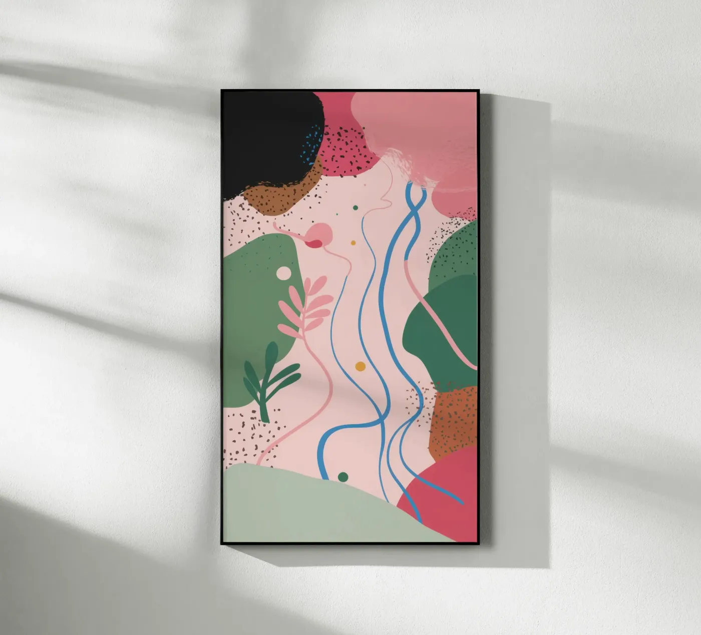 Gentle Abstract Forms acrylic glass by Thistle Bloom