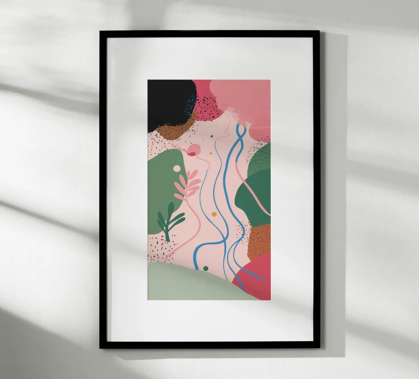 Forme astratte delicate poster da Thistle Bloom