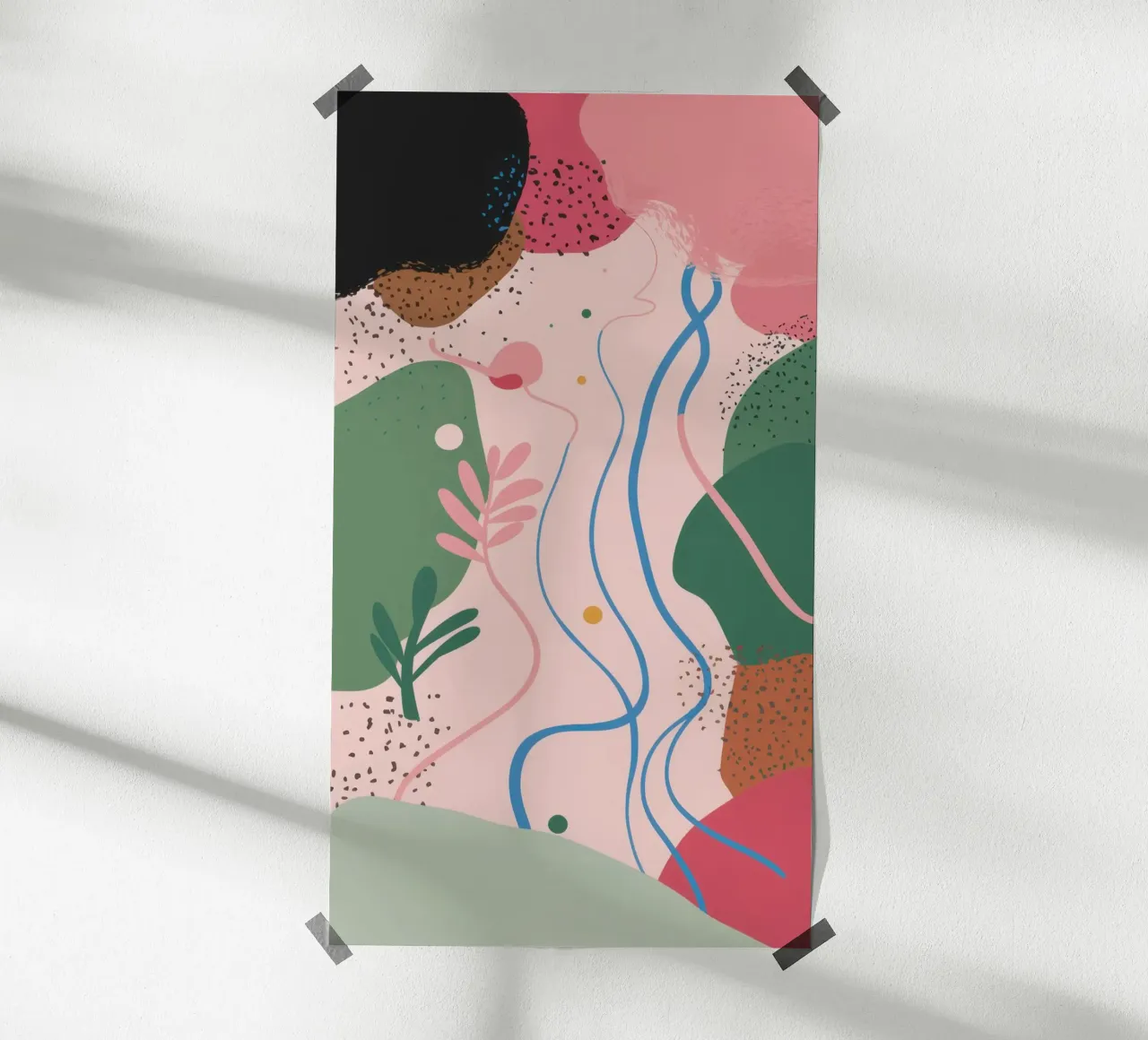 Forme astratte delicate poster da Thistle Bloom