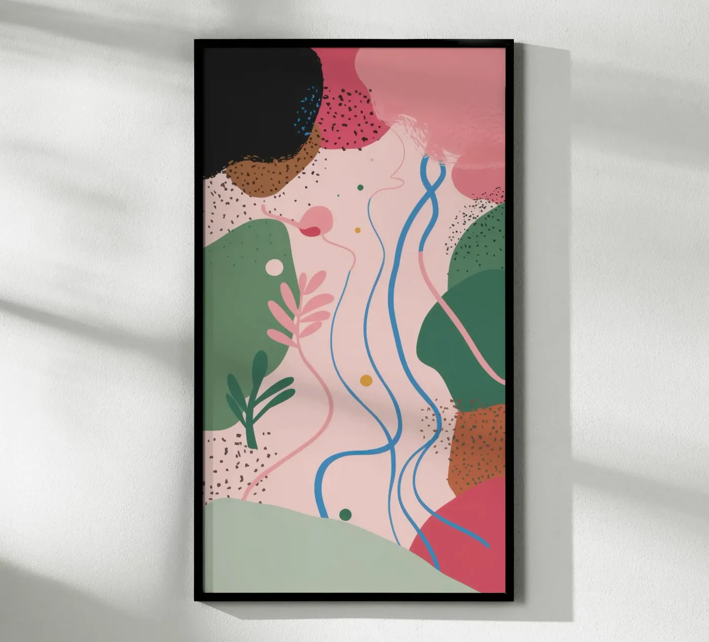 Forme astratte delicate poster da Thistle Bloom