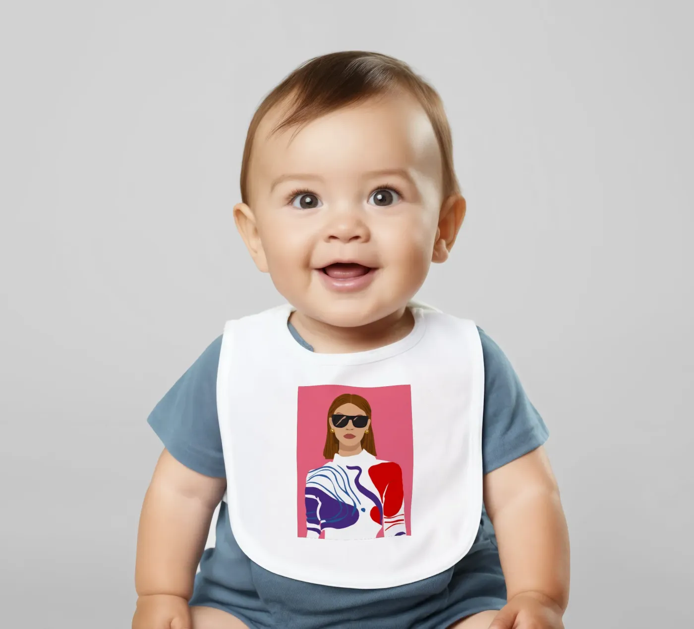 Chic Woman Red Blue bavaglino da Selene Shade