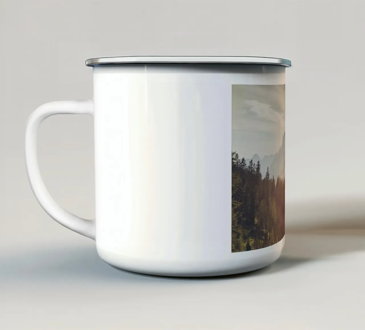 Mania Landscapes Raw 15 Schachen (Austria) enamel mug by Mania Print Collection