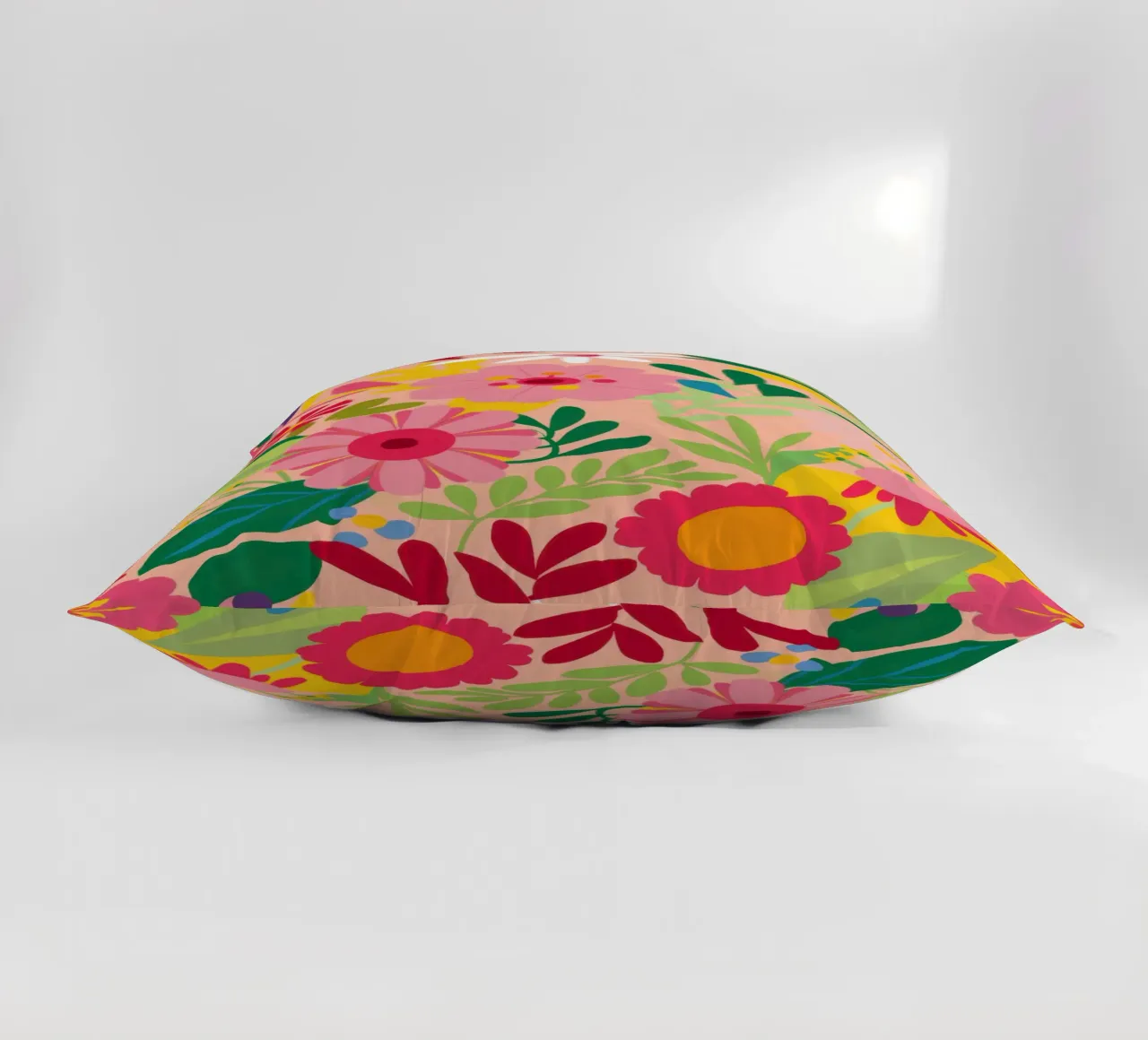 Vibrant Floral Garden decorative cushion by Obs Canvas