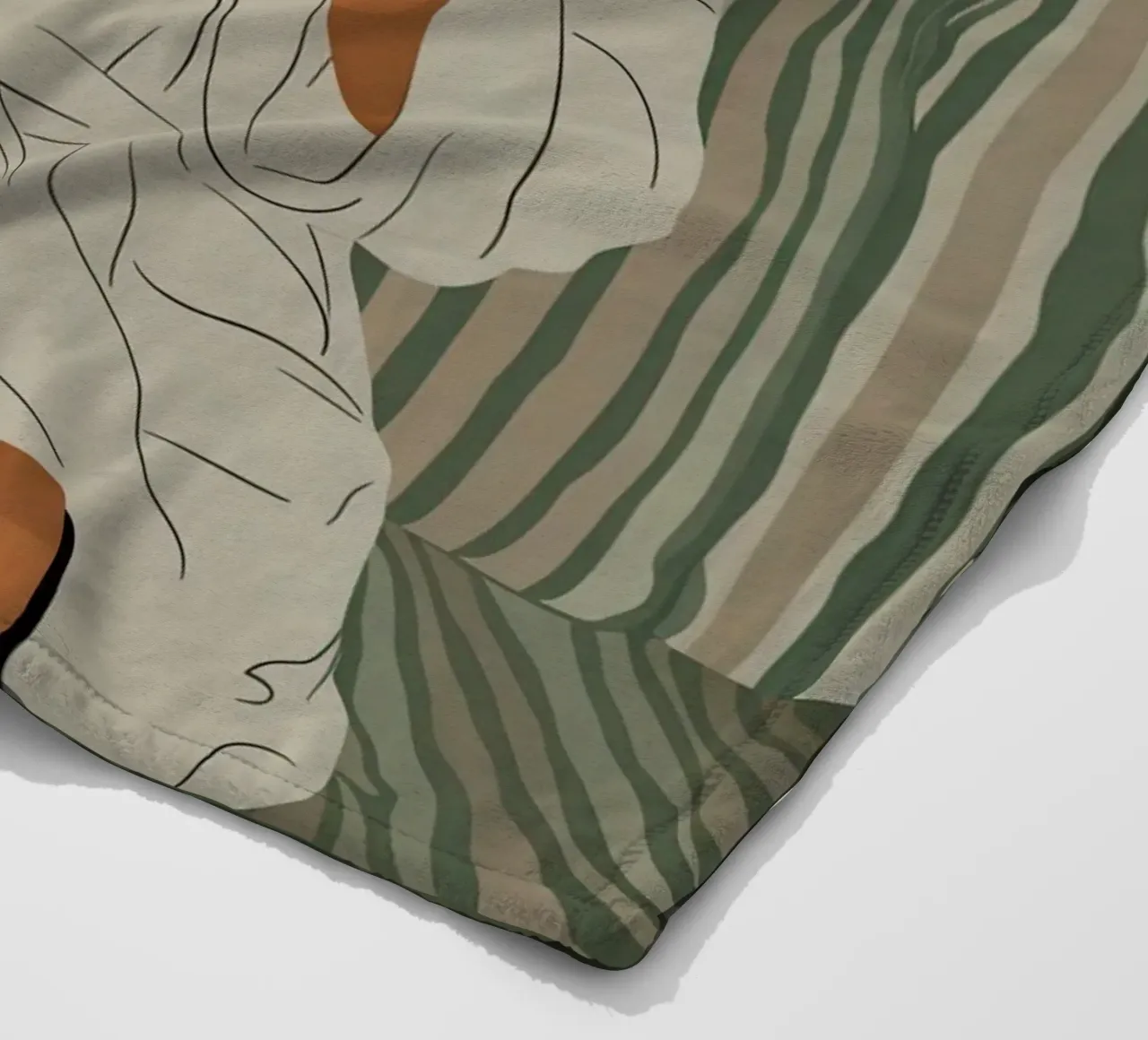 Morning Tea Ritual fleece blanket by Obs Canvas