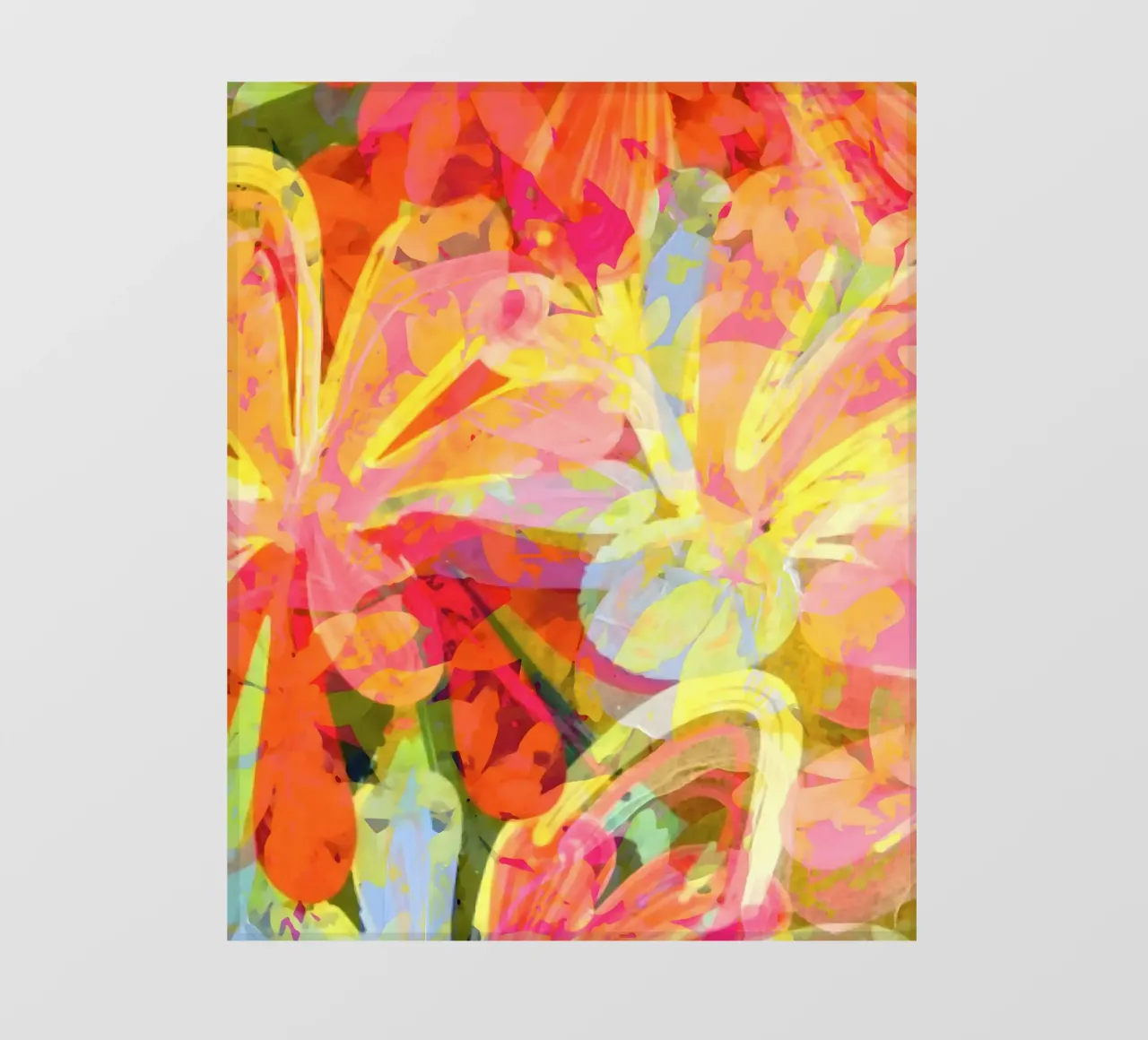 Burro e fiore di ruggine rosa telo in pvc da 83oranges