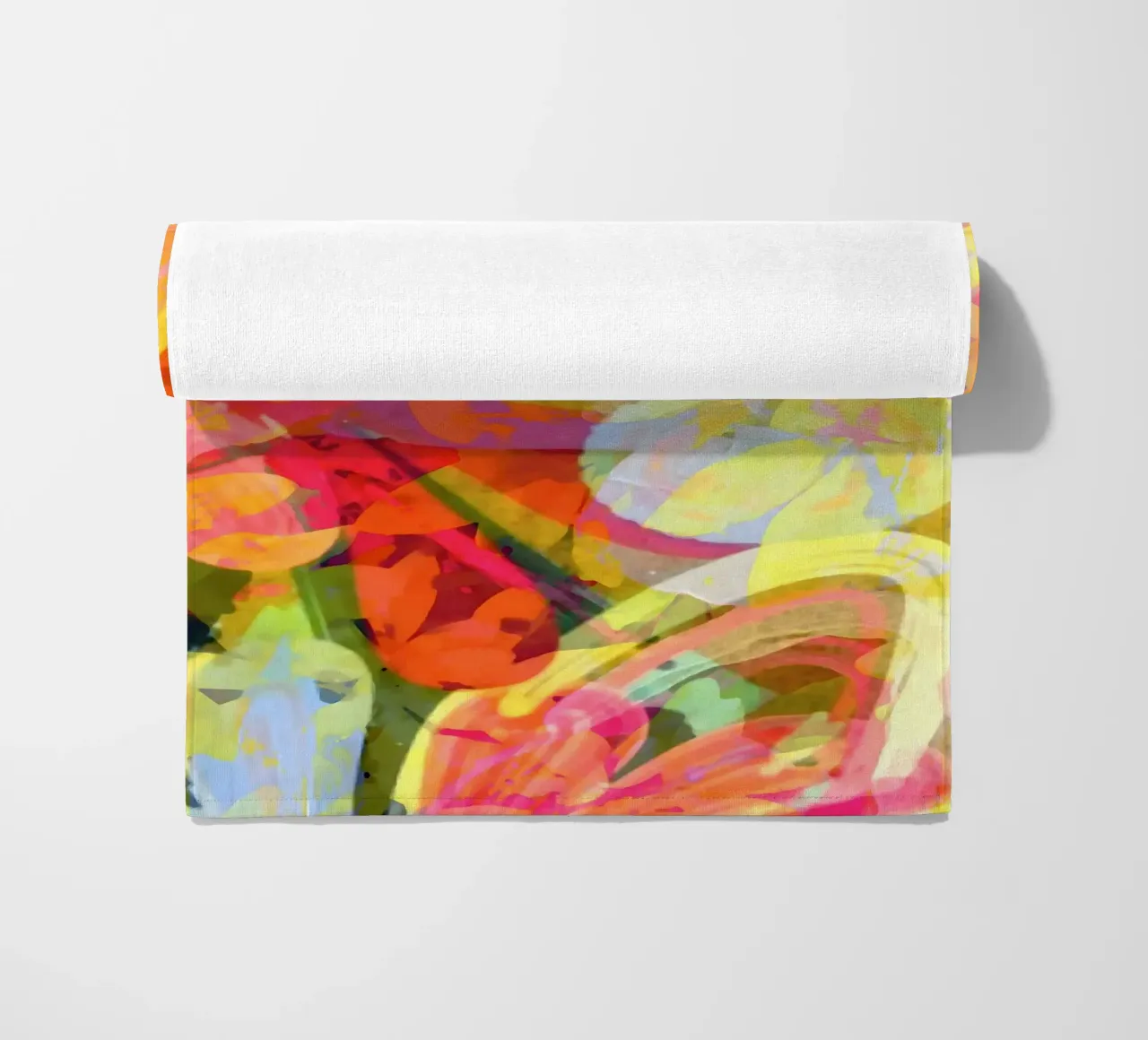 Butter & Pink Rust Bloom beach towel by 83oranges