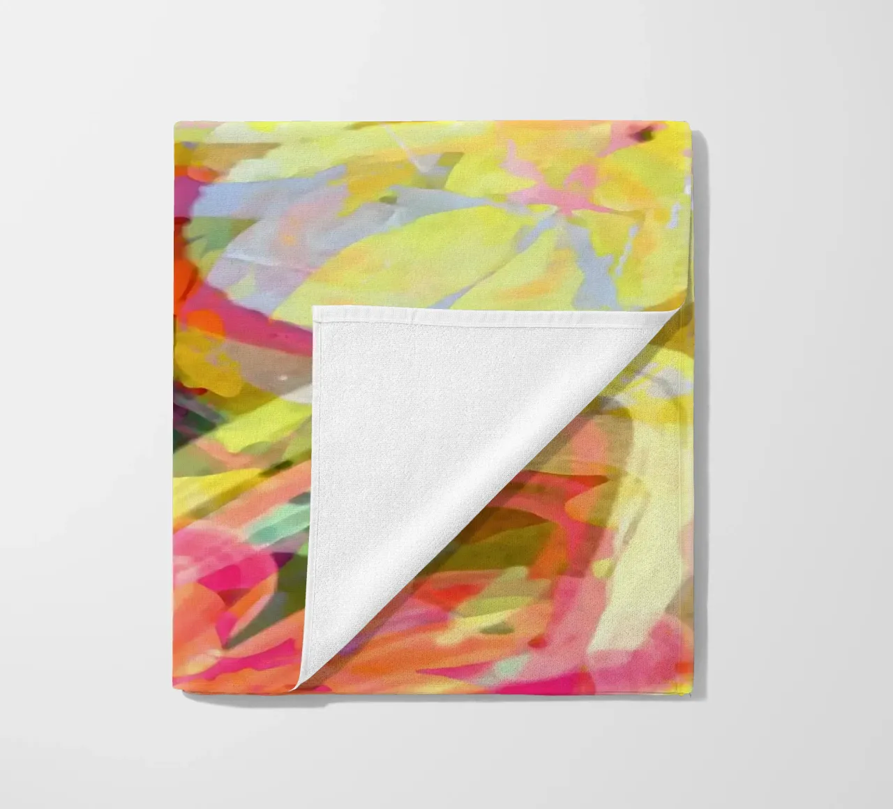 Butter & Pink Rust Bloom beach towel by 83oranges